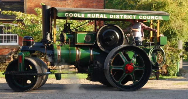 Steam roller including Neil Urquhart in the white shirt