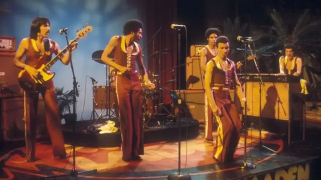 Temperton (far right) penned Always & Forever and Boogie Nights for Heatwave