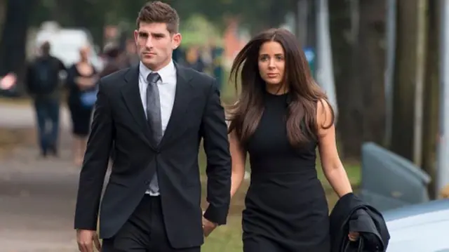 Ched Evans and fiancee Natasha Massey