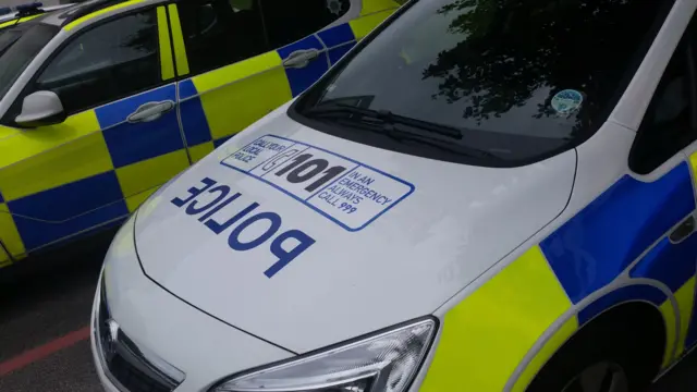 Close up of police car bonnet for Staffordshire Police