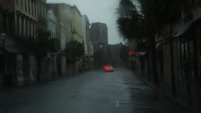 Closed shops on Charleston's historic King Street