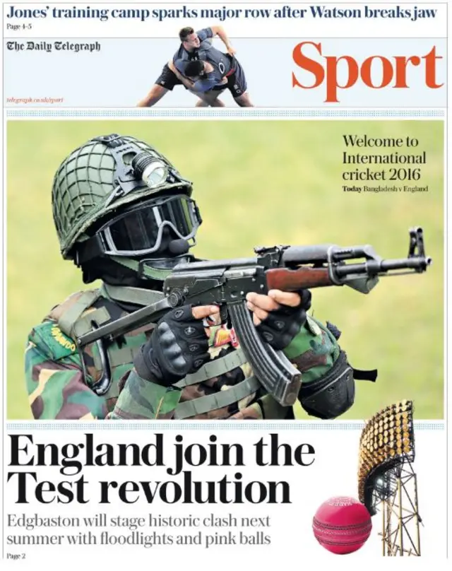 Telegraph back page