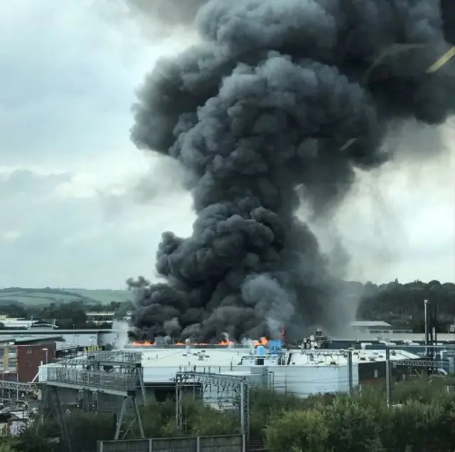 Fire in Leeds