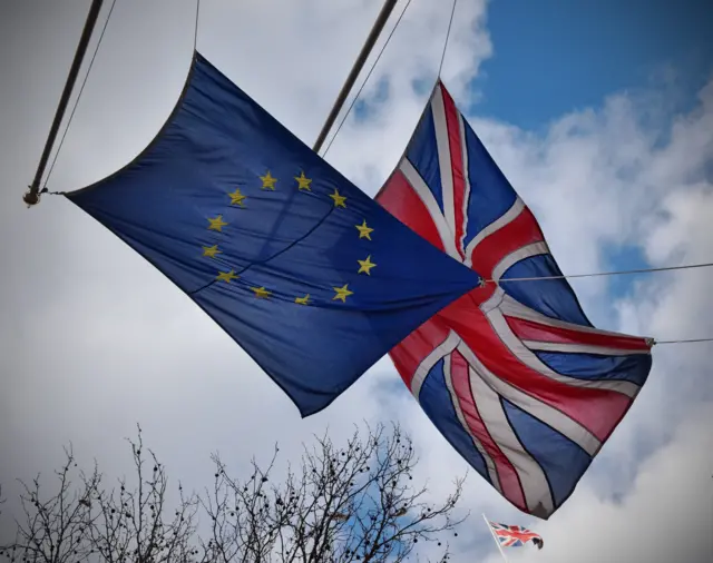 EU UK flags