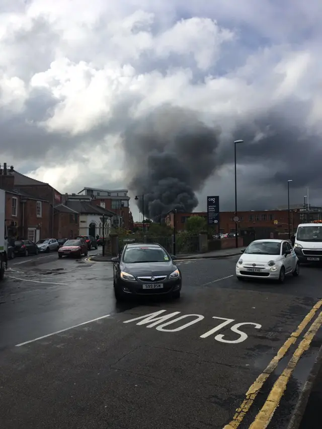 Fire in Leeds