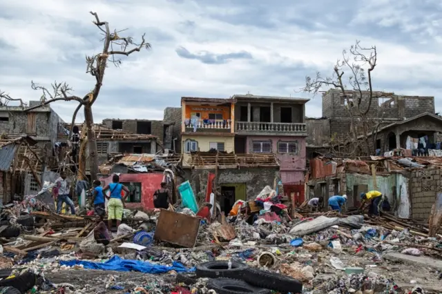 UN Mission in Haiti in the town of Jeremie