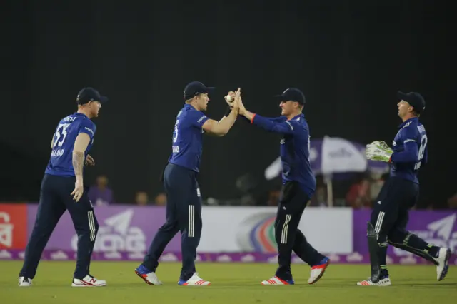 England celebrate