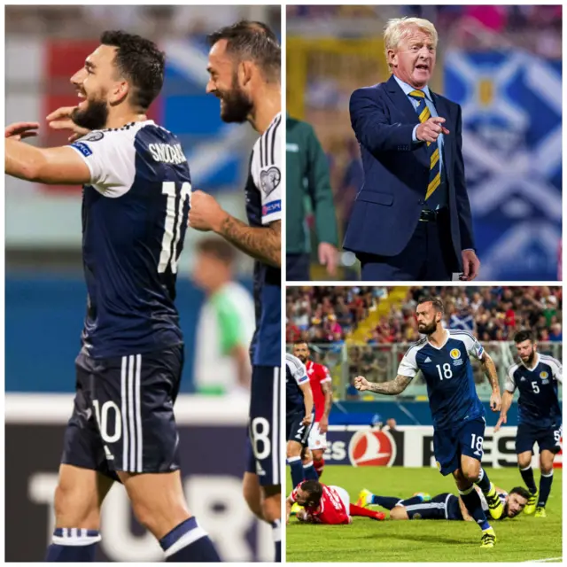 Scotland saw off Malta 5-1 in the opening qualifier in Group F