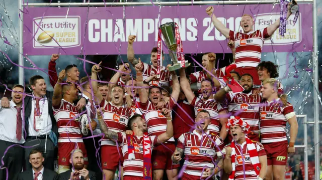 Wigan Warriors celebrate