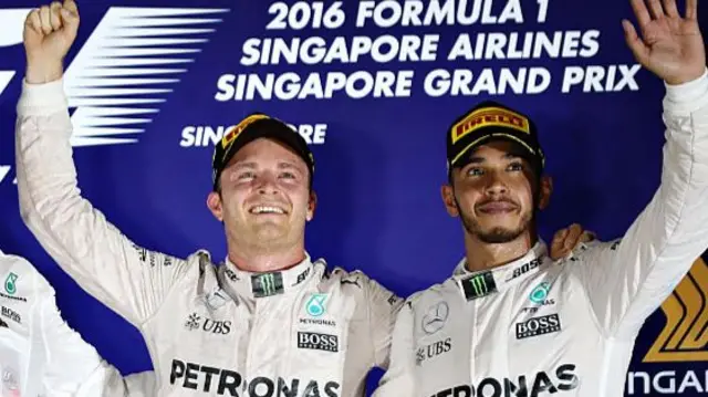 Hamilton and Rosberg