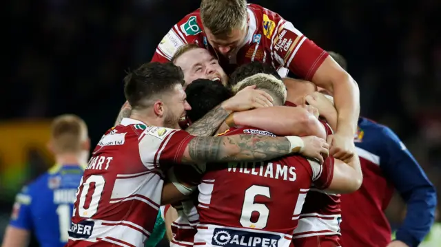 Wigan Warriors celebrate