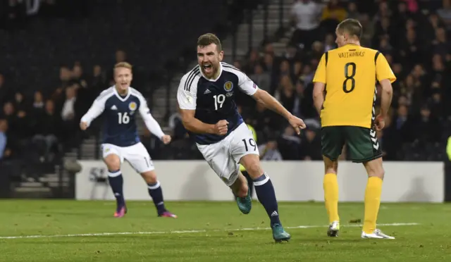 James McArthur equalised late on for Scotland