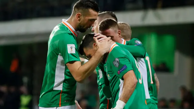 Shane Long celebrates