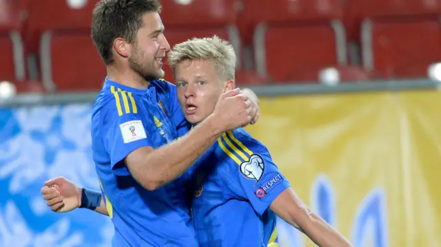 Artem Kravets celebrates