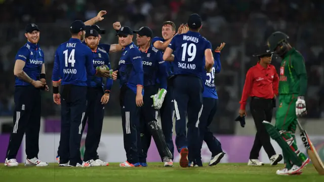 England celebrate