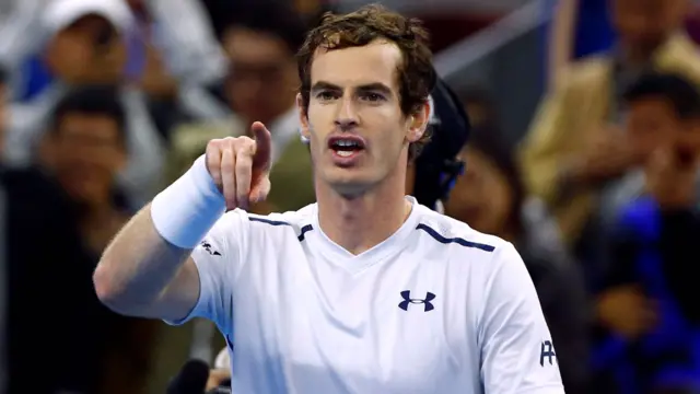 Andy Murray celebrates