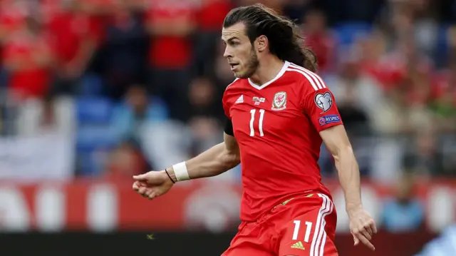 Gareth Bale's hair flows