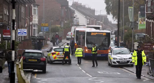 police in Dallow Road