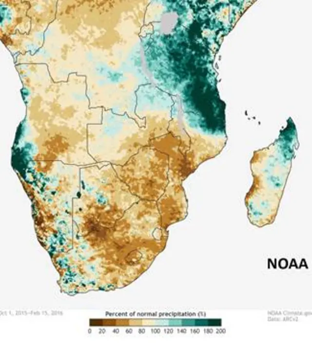 map of southern Africa