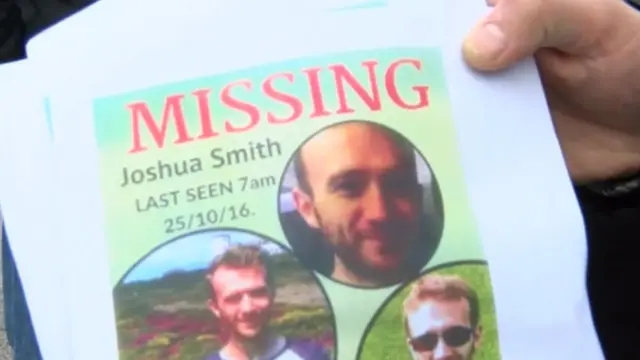 Poster with pictures of Joshua Smith on