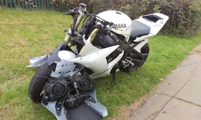 Broken motorbike