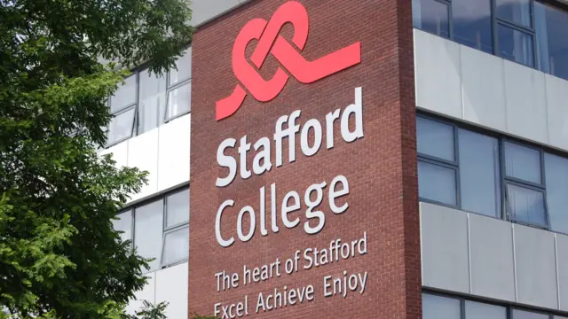 Stafford College sign