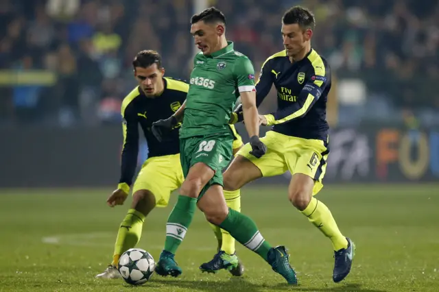 Arsenal and Ludogorets Razgrad