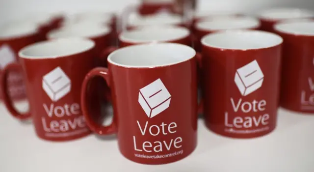 Vote Leave cups