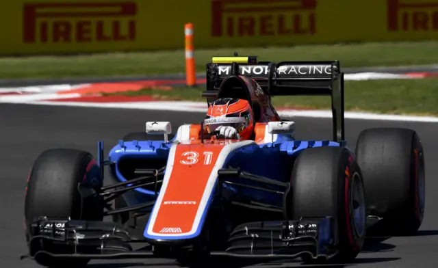 Esteban Ocon at the F1 Mexico Grand Prix