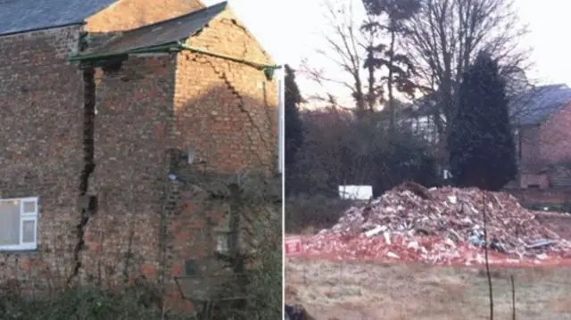 House affected by sinkhole in Ripon