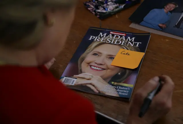 Newsweek cover reads "Madam President"