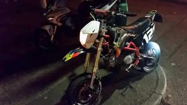 Seized bike