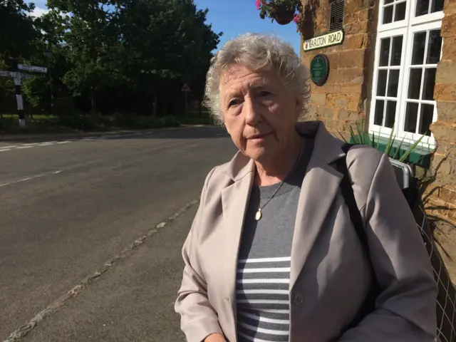 Sue Perkins, a number 67 bus passenger and campaigner