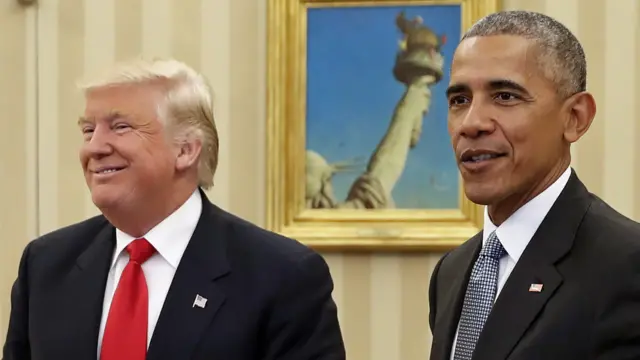 President Barack Obama meets with President-elect Donald Trump in the Oval Office of the White House in Washington, Thursday, Nov. 10, 2016