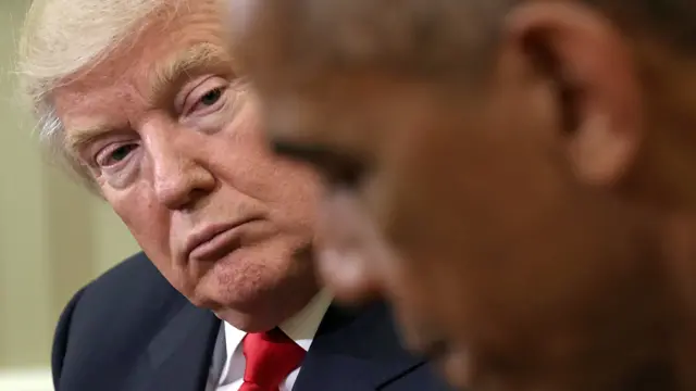 President Obama Meets With President-Elect Donald Trump In The Oval Office Of White House - 10 November 2016