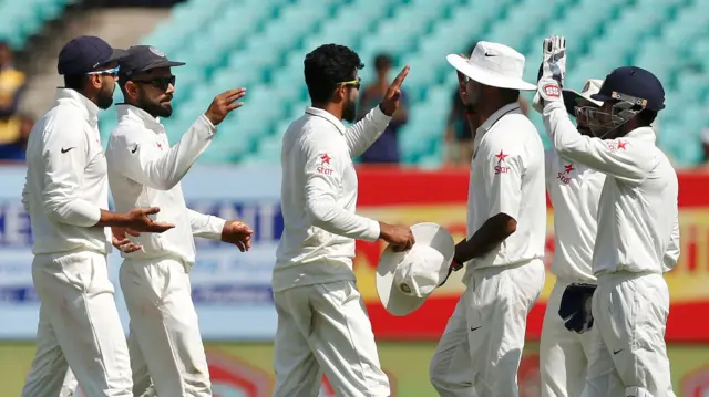 India's players celebrate