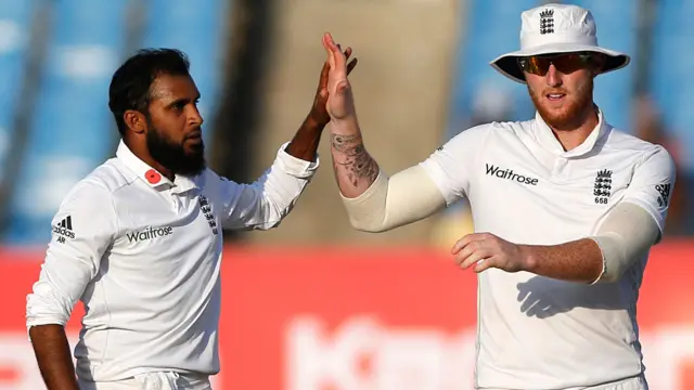 Adil Rashid and Ben Stokes