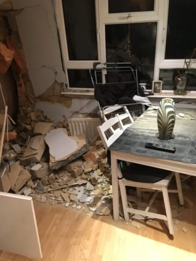 Damage to home