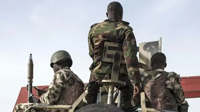 Soldiers in Maiduguri, Nigeria