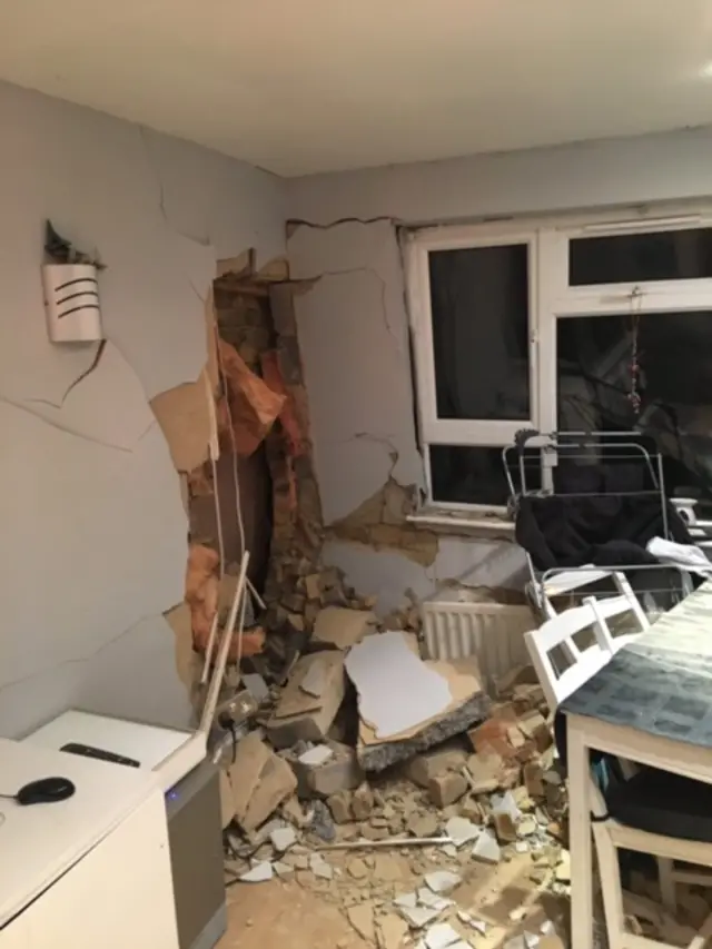Damage to home