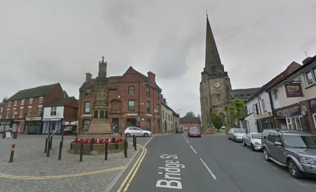 War memorial in Uttoxetter's Bridge Street