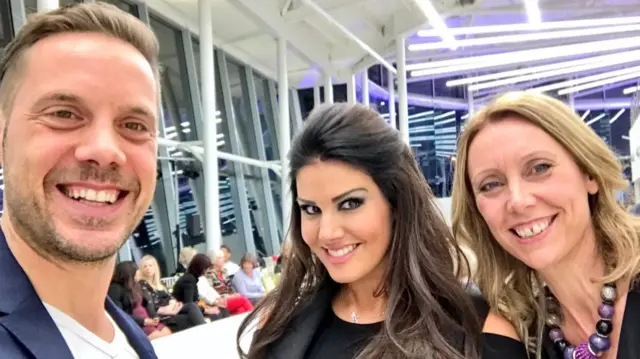 Jim, Rebekah Vardy and Jo Hayward