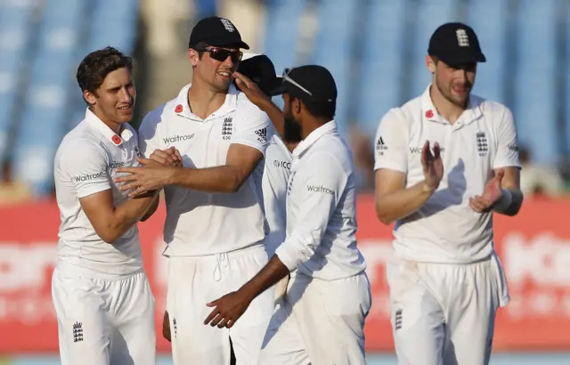 England celebrate