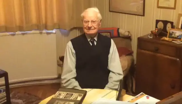 At 101 years old, Wally Randall is the world's oldest poppy seller.