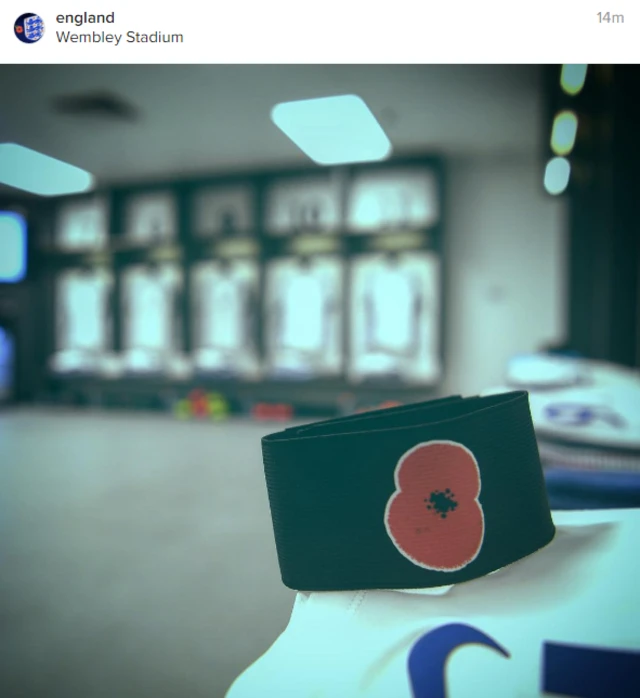 England dressing room