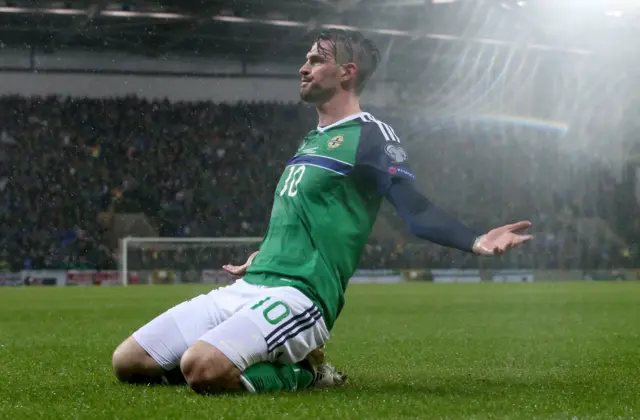 Kyle Lafferty celebrates