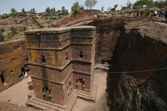 A church in Lalibela, Ethiopia