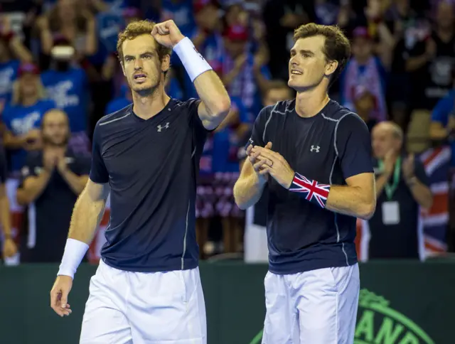 Andy and Jamie Murray