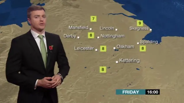 BBC Weather map