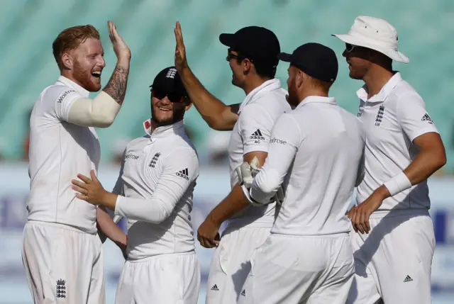 England celebrate